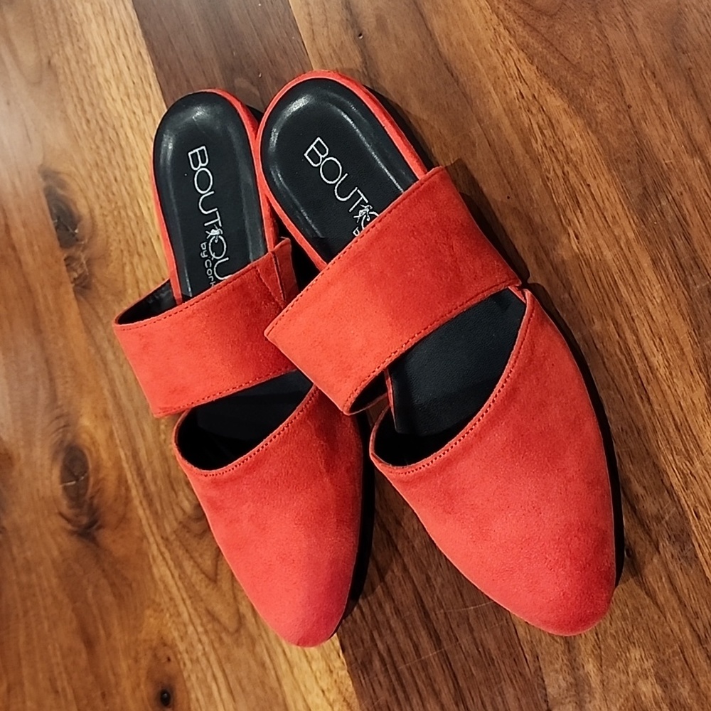 COPY - Corkys Red Suede slides size 7